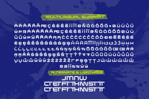 Nguleglo Tech Font PNG with transparent background - Preview 3