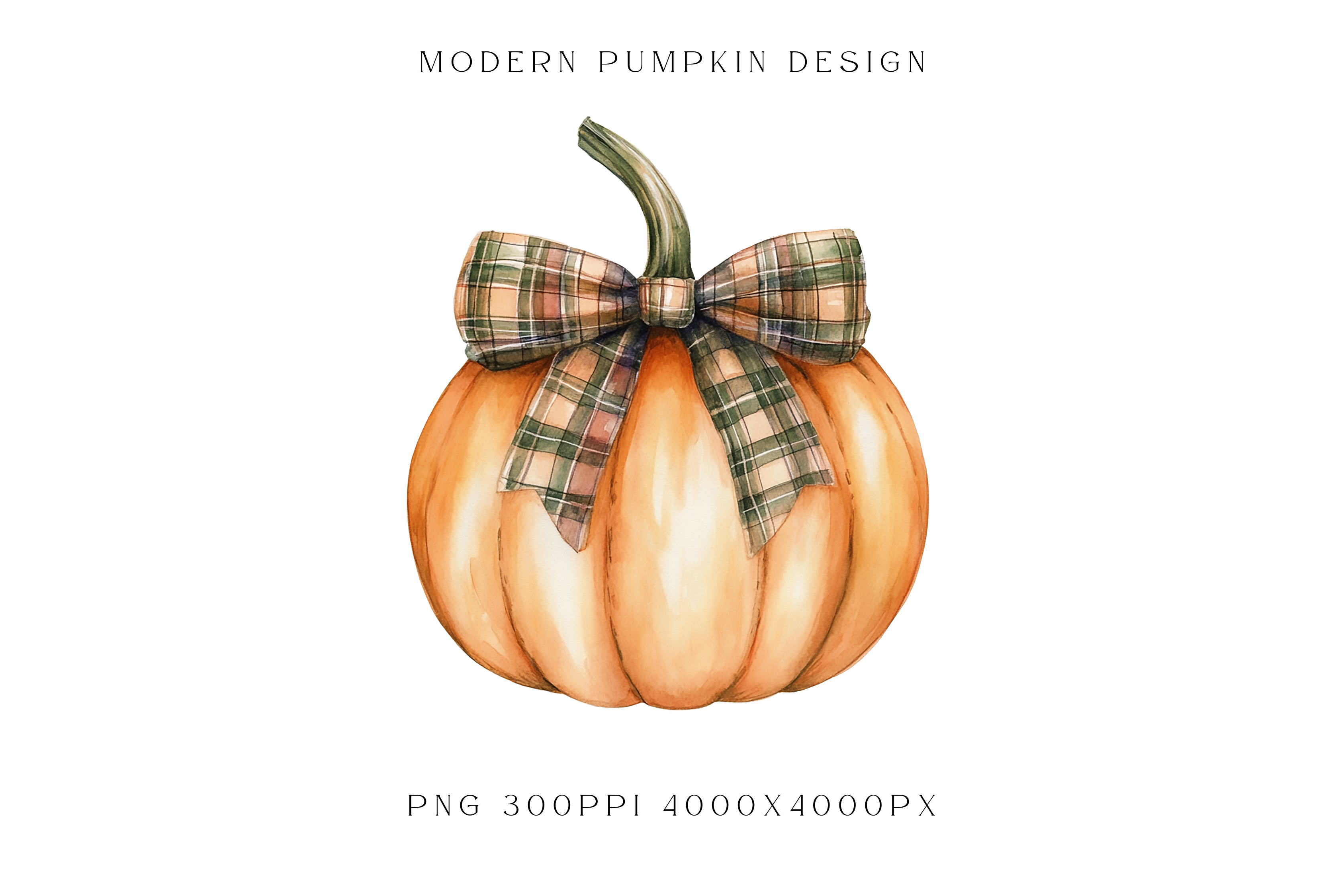 Orange Pumpkin Bow Fall Clipart Png Graphic by KatrinSharmArt ...