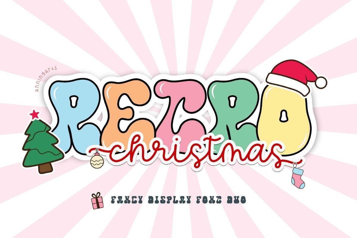Retro Christmas Font - photo 1