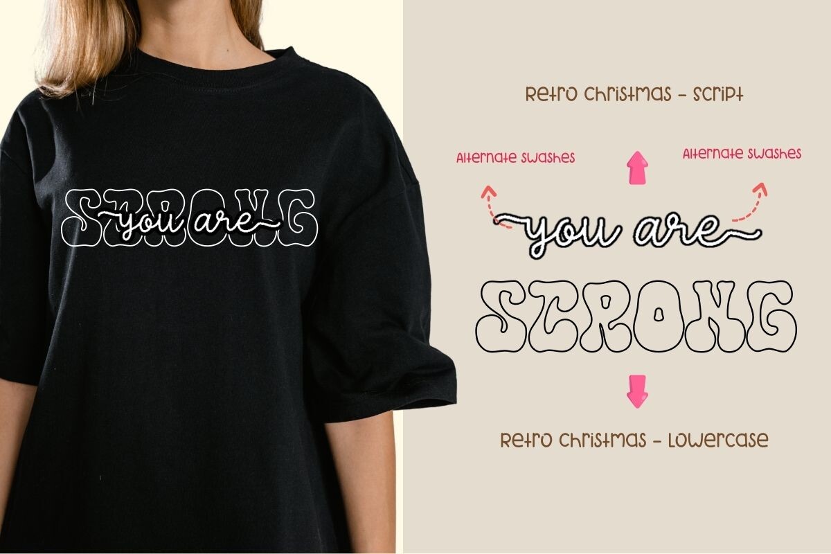 Retro Christmas Font - photo 3