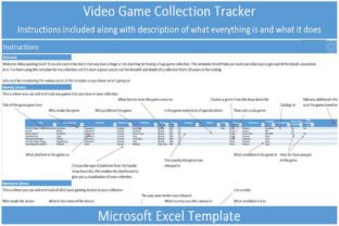 Video Game Collection Tracker | Library Graphic by veritastemplates ...