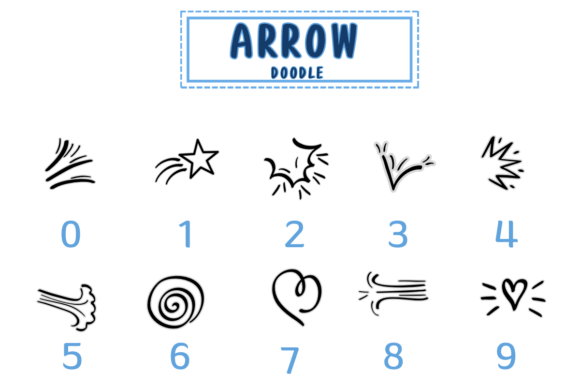 Arrow Doodle Font - Preview 3