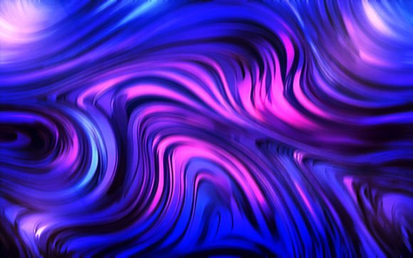 Warped Lines Design Blue and Purple