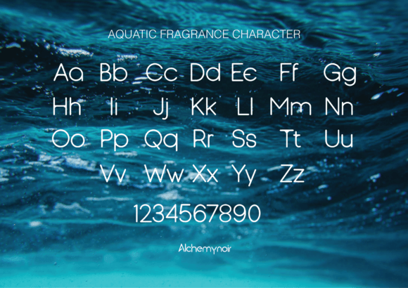 Aquatic Fragrance Font - Preview 1