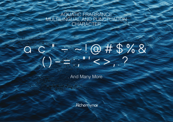 Aquatic Fragrance Font - Preview 2