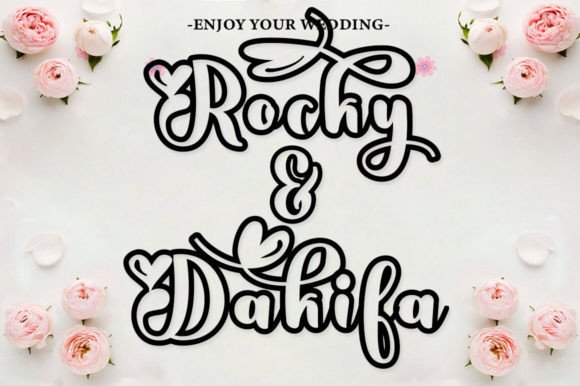 Ayela Outline Font - Preview 3