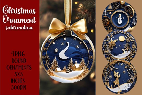 Christmas Ornament | Bible Christmas Graphic Illustrations By ElenaZlataArt