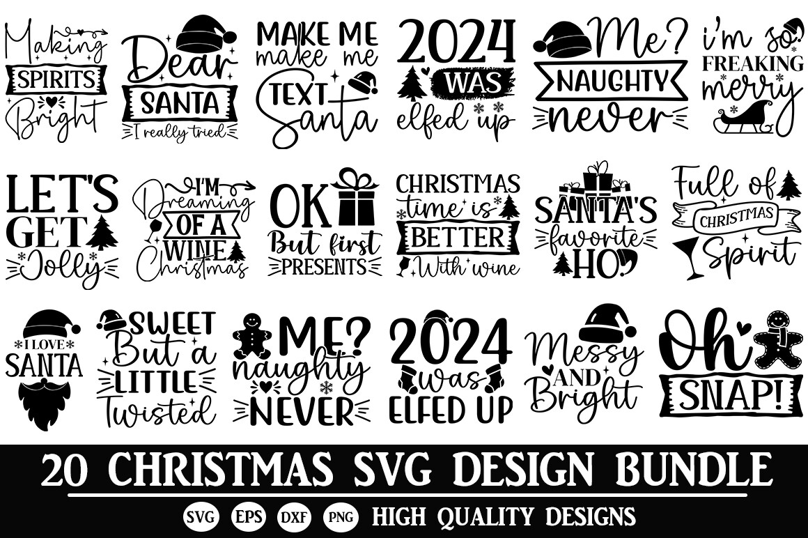 Christmas SVG Bundle Graphic by fokira · Creative Fabrica