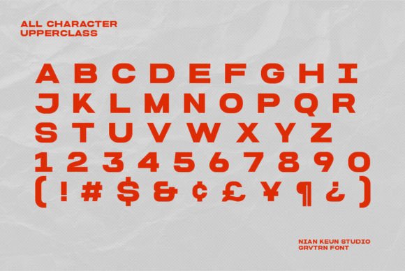Grvtrn Font - Preview 6