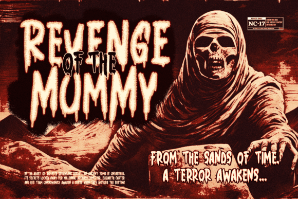 Gloomy Grave Font PNG with transparent background - Preview 3