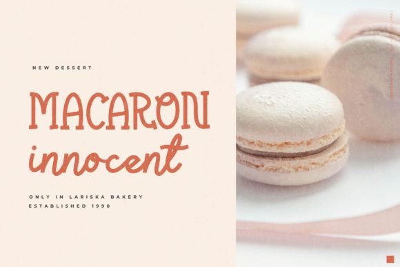 Lariska Innocent Font font preview - 4