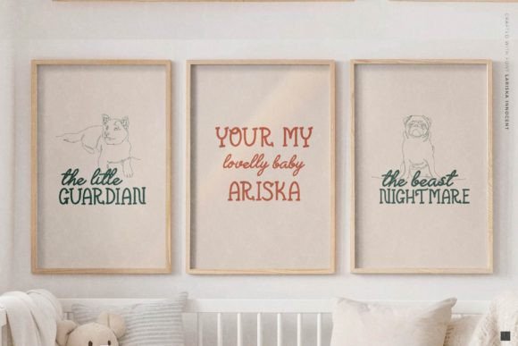 Lariska Innocent Font font preview - 5