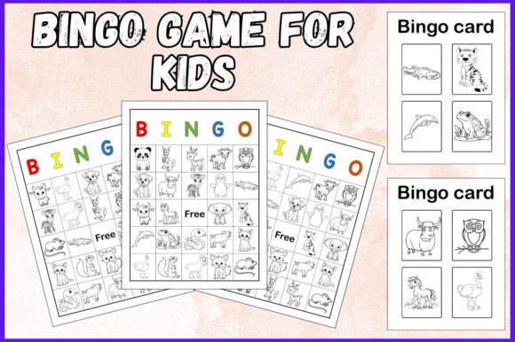 Printable Animals Bingo Game for Kids