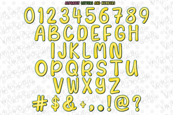 Rainbow Dolly Neon Font PNG with transparent background - Preview 1