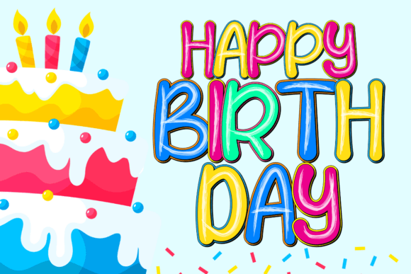 Rainbow Dolly Neon Font PNG with transparent background - Preview 5