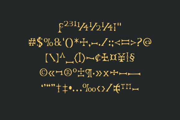 Romanum Font PNG with transparent background - Preview 3
