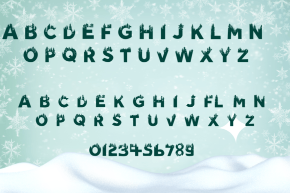 Christmas Tree Font - Preview 1