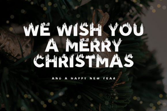 Christmas Tree Font - Preview 2