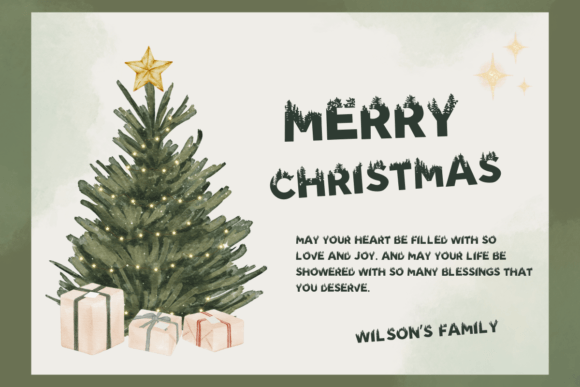 Christmas Tree Font - Preview 3