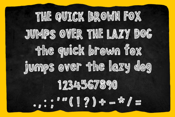 Chalk Brother Font - Preview 3