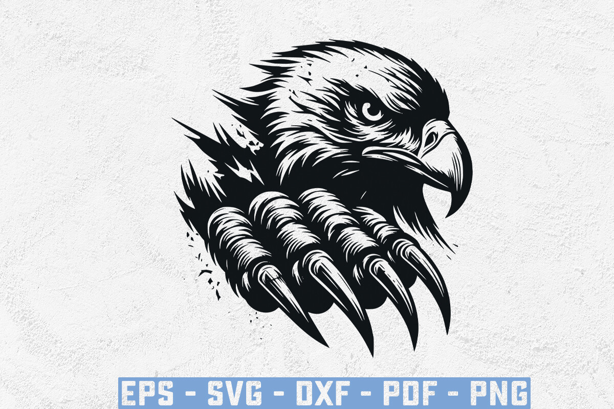 Claw Scratches Usa Flag with Eagle Face Graphic by @ripongrafix471 ...