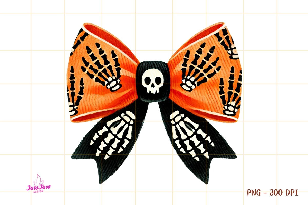 Coquette Halloween Bow PNG Graphic by JewjewDesign · Creative Fabrica