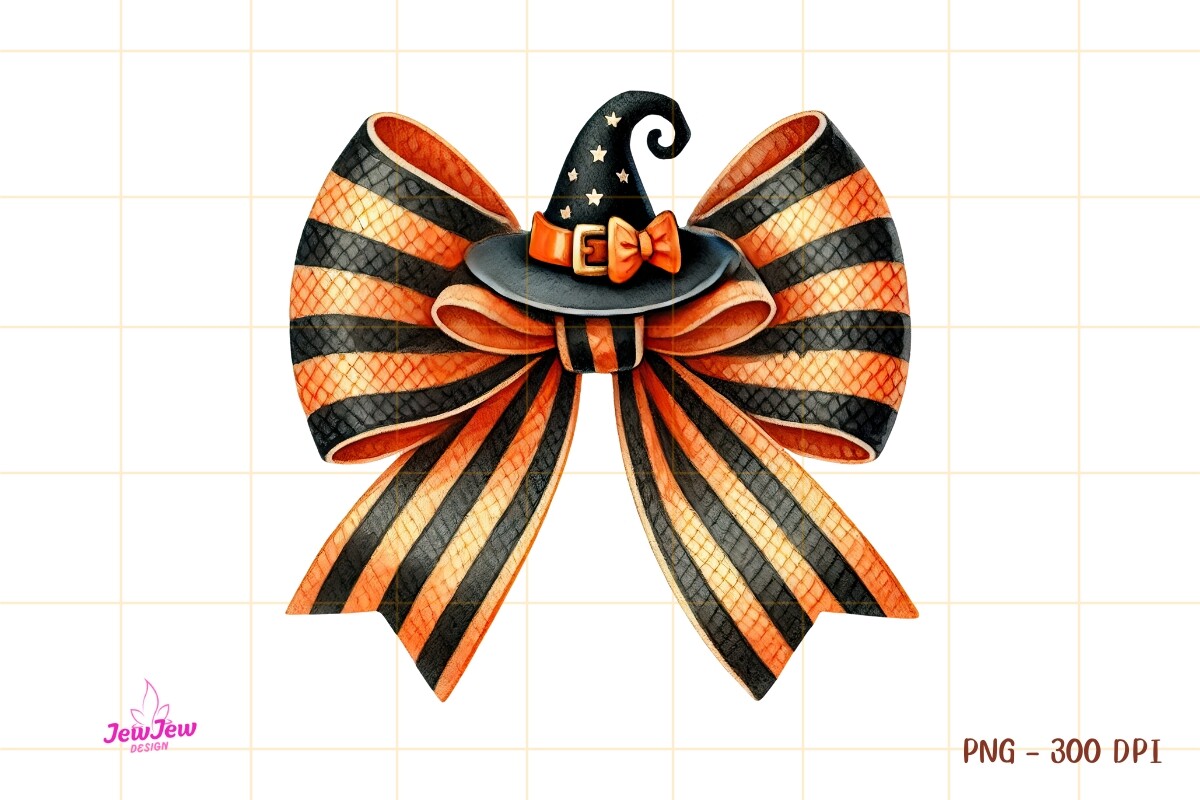 Coquette Halloween Bow PNG Graphic by JewjewDesign · Creative Fabrica
