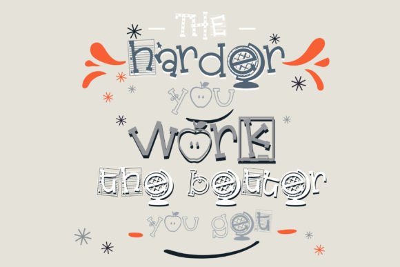 Cutesietoo School Font - Preview 6