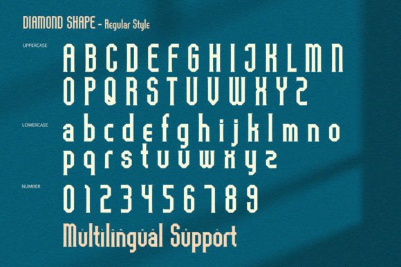 Diamond Shape Font - Preview 4