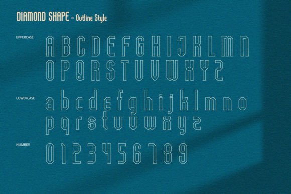 Diamond Shape Font - Preview 5