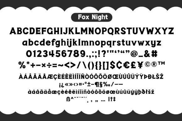 Fox Night Font - Preview 6