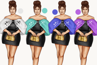 Glam Girls Png Clipart Set Graphic by TheGGShop · Creative Fabrica