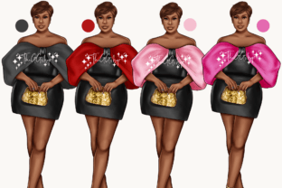 Glam Girls Png Clipart Set Graphic by TheGGShop · Creative Fabrica