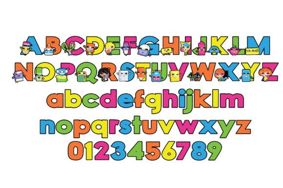 K-pop School Font PNG with transparent background - Preview 4
