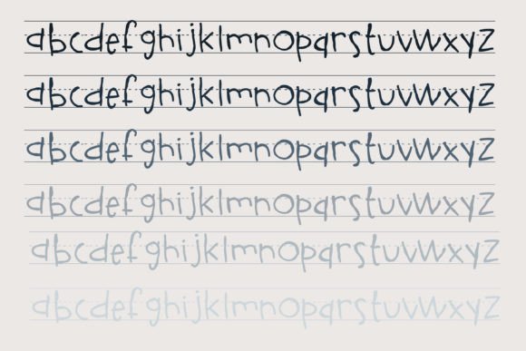 Kindergarten Dash Font font preview - 3
