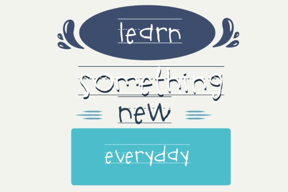 Kindergarten Dash Font font preview - 4
