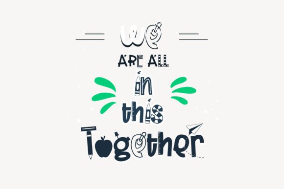 Mister Teacher Font PNG with transparent background - Preview 2