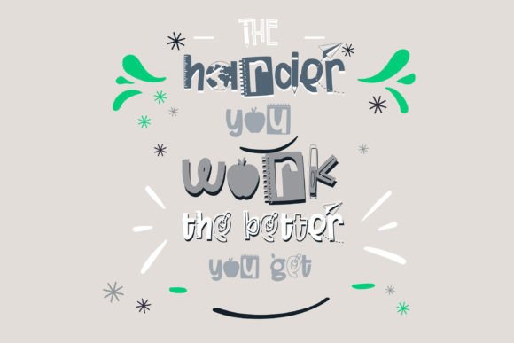 Mister Teacher Font PNG with transparent background - Preview 3