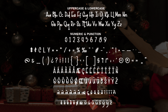 Mistery Christmas Font PNG with transparent background - Preview 6