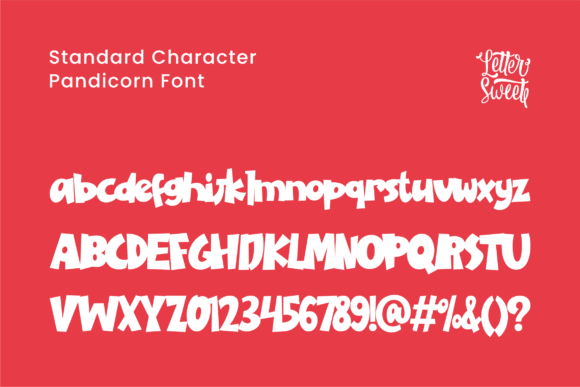 Pandicorn Font PNG with transparent background - Preview 1