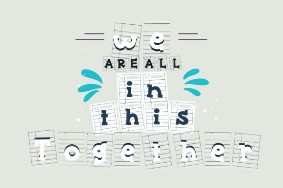 Papered Serif Font font preview - 3