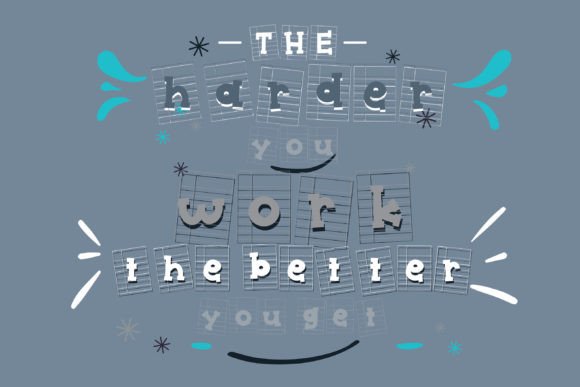 Papered Serif Font font preview - 4