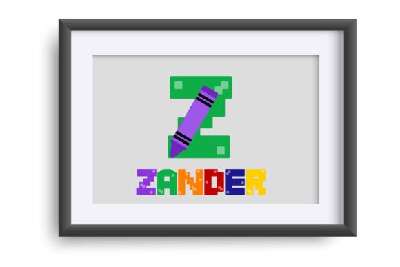 Pixelcraft Crayon Font PNG with transparent background - Preview 4