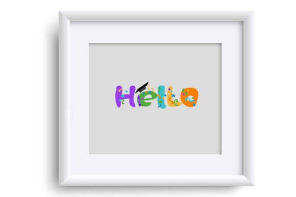School's out Celebratory Font PNG with transparent background - Preview 1