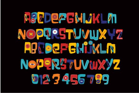 Sew Ready 4 School Font PNG with transparent background - Preview 5