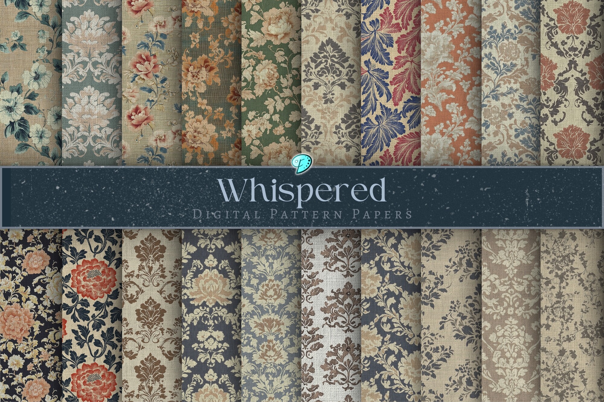 Whispered Digital Pattern Papers Graphic by Emily Designs · Creative ...