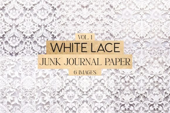 White Lace Junk Journal Paper Vol. 1