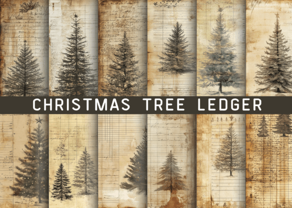 Antique Christmas Tree Ledger
