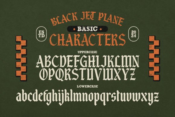 Black Jet Plane Font - Preview 5