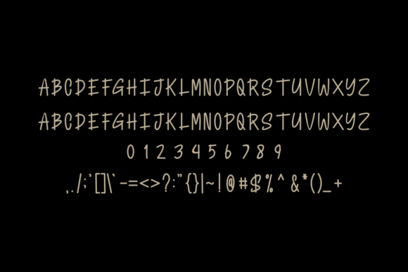 Boughistra Font PNG with transparent background - Preview 2